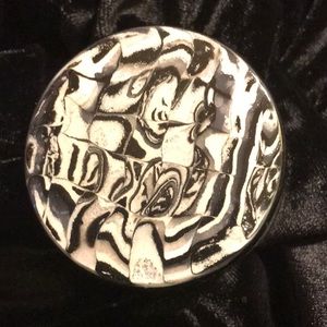 Glass Jar w/ polymer clay on top